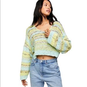 Free People Sweater Sugared Mint Lake Life
Oversized Pullover Size XS $108